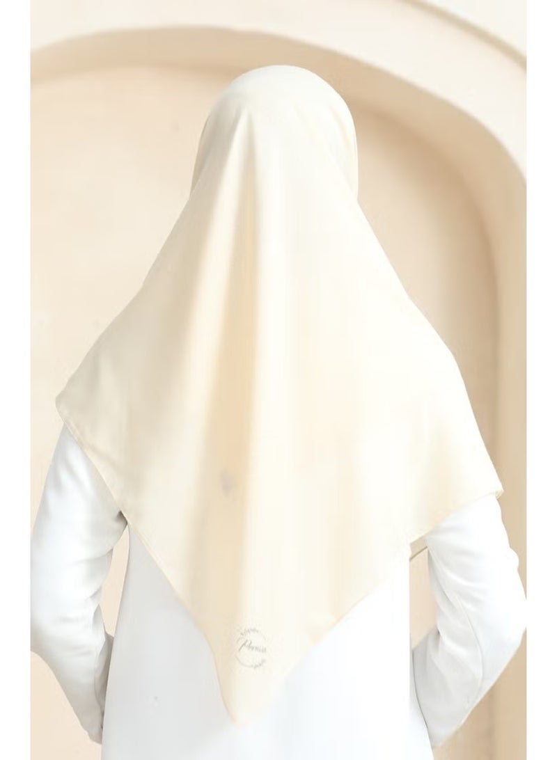 Sefa Merve وشاح سادة Prs-Ssbwl-12 كريمي داكن - Image 2